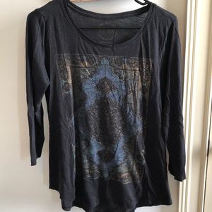 Lucky brand oriental print shirt